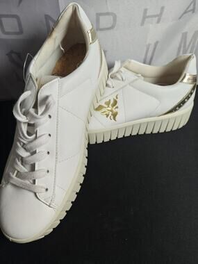 IGI & CO Women's 8.5 / 39 Damen Ares White Gold Shoe Sneaker